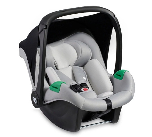 kinderkraft scaun auto mink pro i-size (40-75 cm) complet cu baza fx isofix (gri)