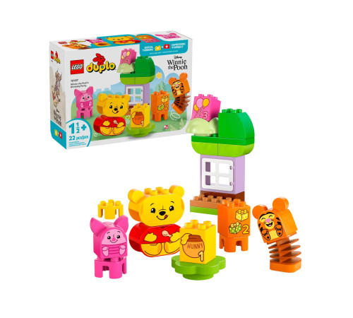 lego duplo 10457 constructor "ziua de naștere a lui winnie the pooh" (22 el.)