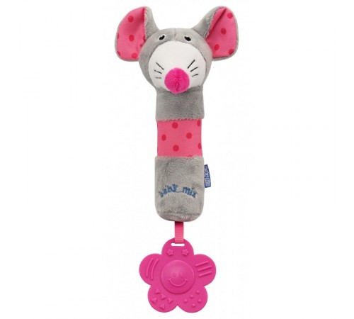 Детский магазин в Кишиневе в Молдове Baby Mix EF-TE-8377B-26M Погремушка плюшевая музыкальная "Мышка" розовая  baby mix ef-te-8377b-26m Погремушка плюшевая музыкальная "Мышка" розовая