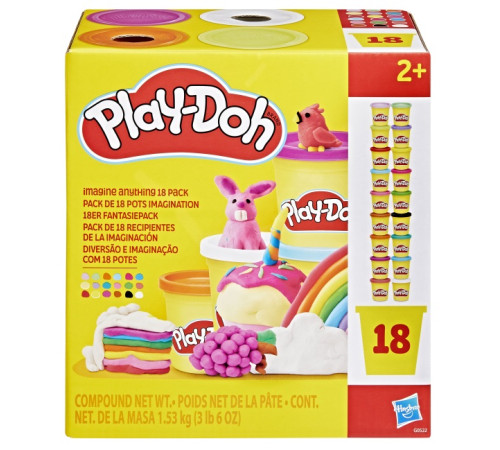  play-doh g0522 Набор пластилина (18 баночек)