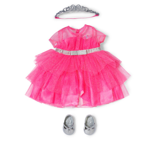  zapf creation 840559 set de &icirc;mbrăcăminte "baby born princess outfit" (43 cm)