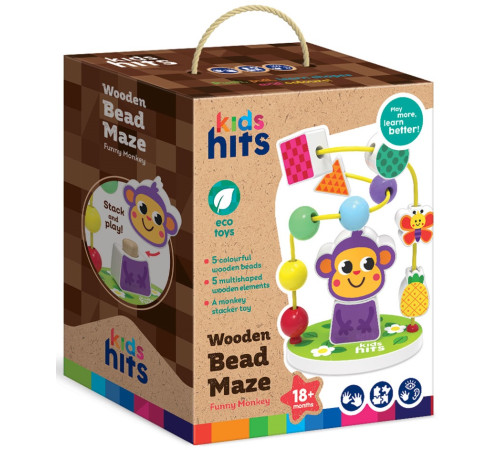 Jucării pentru Copii - Magazin Online de Jucării ieftine in Chisinau Baby-Boom in Moldova kids hits kh20/077 labirint din lemn "maimuță fericită"