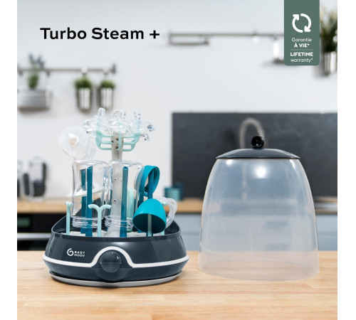 babymoov a003110 sterilizator electric si uscator de biberoane 2 in 1 turbo (+)