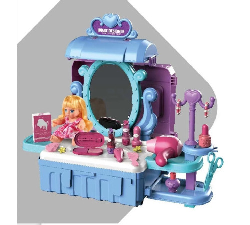 op 200844418 Игровой набор 3-в-1 "Туалетный столик" в чемодане (39 предметов)