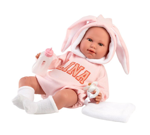 llorens 74510 păpușa pl&acirc;ngătoare "lina llorona vestido rosa" (45 cm)