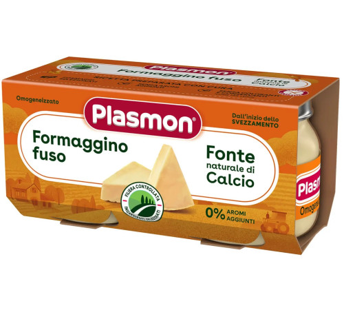 plasmon branza topita 2x80 gr. (4 m.+)