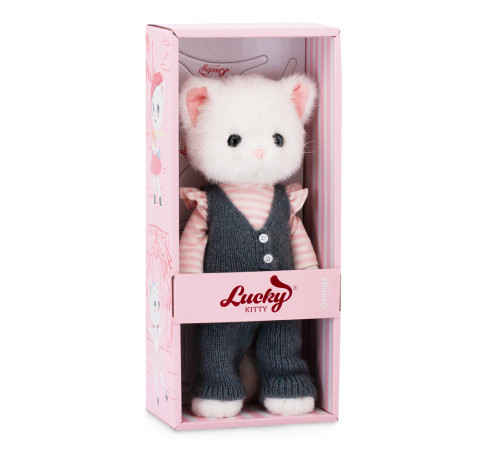 orange toys lk01/02 jucărie de pluș "lucky sophie: fashion cat" (38 cm)