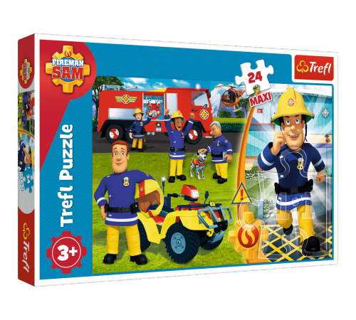  trefl 14290 maxi-puzzle "brave fireman sam" (24 el.)