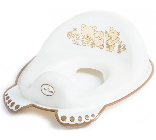  tega baby Сиденье для унитаза антискользящее "Мишка" ms-016-118 жемчуг