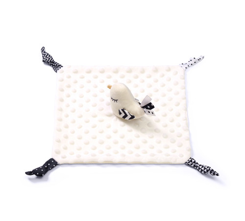 babyono-767 1537 Мягкая игрушка-платок "Маленькая Птичка"