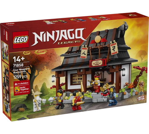  lego ninjago 71858 Конструктор "Кузница &laquo;Четыре оружия&raquo;: 15-летие серии" (1259 дет.)