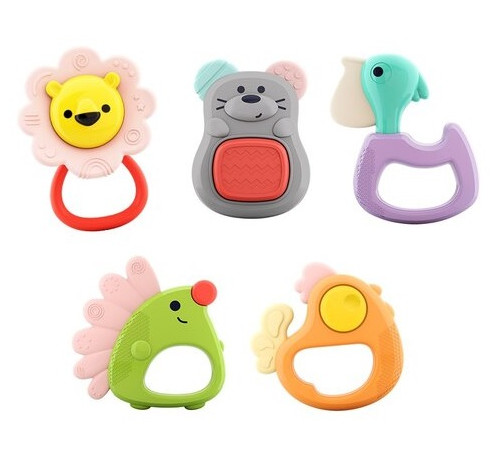 Детский&nbsp;магазин в Кишиневе в Молдове hola toys 318a Набор погремушек в боксе "Лесные животные" (5 шт.)