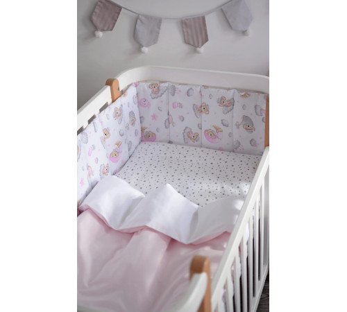  veres 222.01.1 lenjerie de pat "sleepy moon pink - 2" (6buc.)