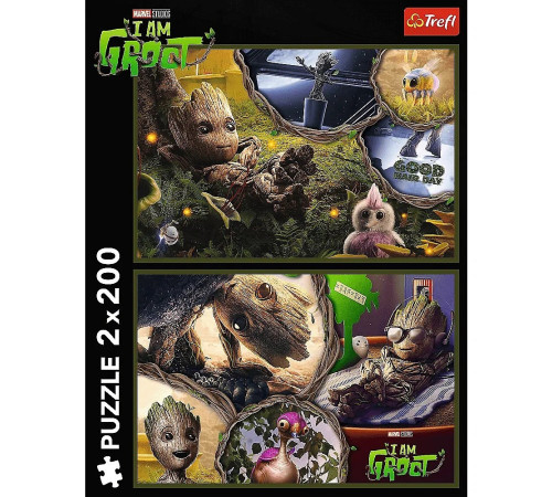  trefl 13315 Пазлы 2 в 1 "Я Грут" (2 x 200 эл.)