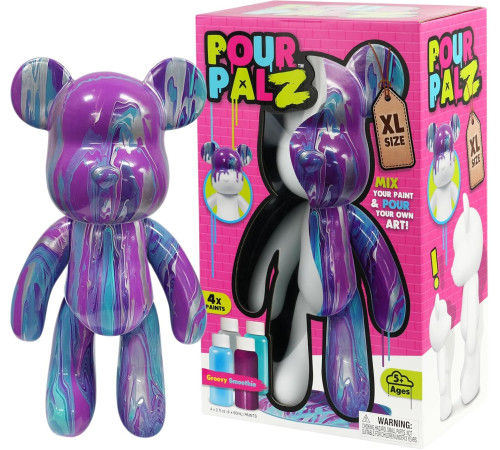 pour palz gsg25023 set de creație fluid art &mdash; ursuleț "magia neonului"