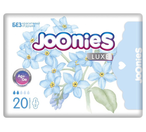 joonies luxe 510105 absorbante zilnice ultrsubțiri cu aripioare (20 buc.)