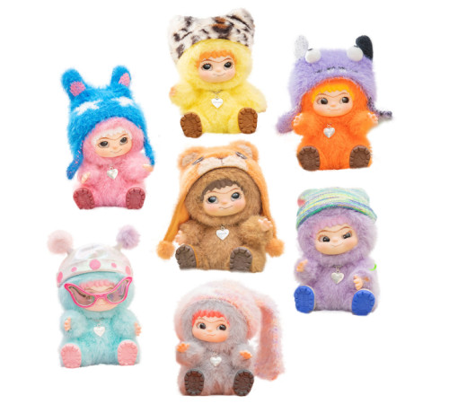 pop top wakuku 17wk-0601 jucarie de plus breloc surpriza "petrecerea vesela"