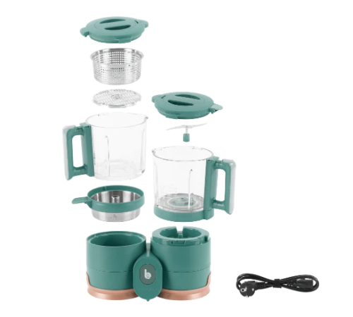 babymoov a001132 robot multifunctional 4 in 1 "nutribaby glass" (verde)