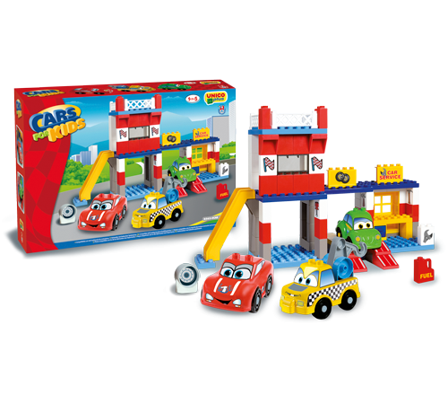 androni giocattoli 8563-0car constructor "garaj"  (108 el)