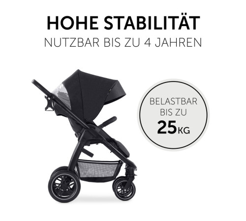 hauck Коляска 2в1 saturn r duoset melange black