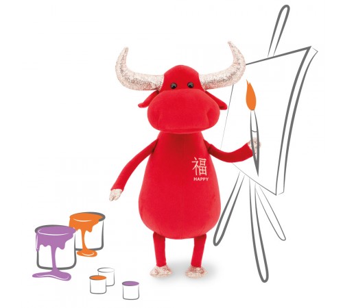 orange toys taurul ffericirii roșu2111/30 (30 cm.)