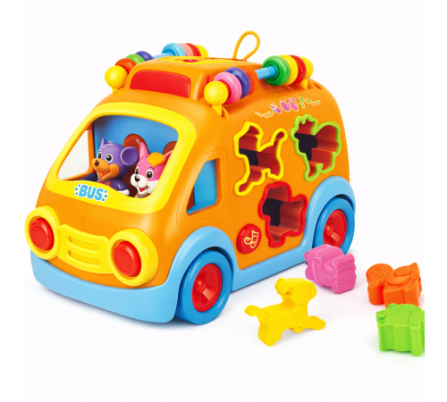  hola toys 988 Игрушка-сортер "Веселый автобус"