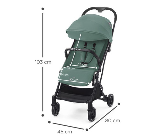 kinderkraft carucior nature vibes indy verde