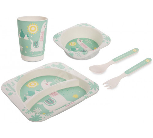 Питание и аксесcуары в Молдове Canpol 9/213 Набор бамбуковой посуды "Лама" (5 эл.)  canpol 9/213 Набор бамбуковой посуды "Лама" (5 эл.)