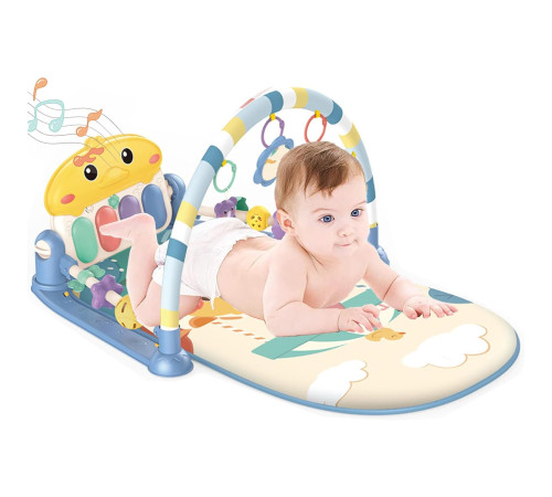 bibiin toys 698-93 covoraș educativ cu pian albastru