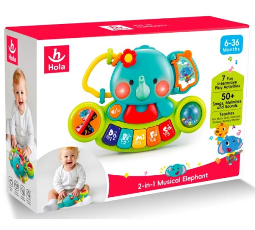hola toys 3135 Игрушка-пианино "Слоник"