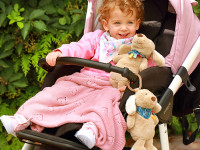 babyono-8124 1673/05 Плед трикотажный бамбуковый (75 x 100 см) розовый