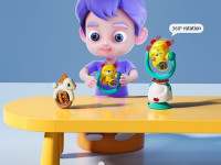 hola toys e7975a jucărie zornăitoare pe o ventuză "ursulet"