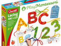 quercetti 2808 Игра-Шнуровка "montessori abc+123"