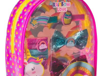 as kids 1027-64146 accesorii de păr într-o geantă "rainbow love"