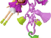 polly pocket jkr46 păpușă breloc cu accesorii (7,5 cm) &icirc;n sort.