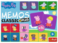 trefl 02270 Настольная игра "memos classic&plus - peppa pig"