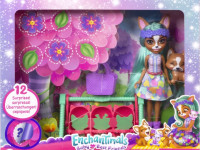 enchantimals hlk86 set de joc "prieteni-bebeluș corgi kritsia și shuo"