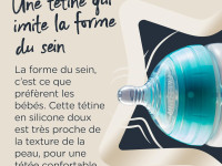 tommee tippee tt0022 biberon "advanced anti-colic" violet (0 luni+) 260 ml.