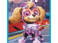 trefl 43007 puzzle 2 în 1+ carte de colorat "paw patrol, skye and marshall" (2x10 el.)