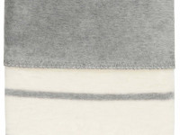 womar zaffiro Плед из хлопка (75х100 см.) полосы/белый-серый