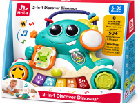 hola toys he8976 Музыкальная игрушка 2 в 1 "Динозавр"