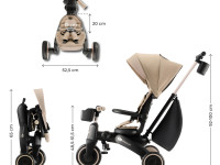 kinderkraft Трицикл складной jazz 2 бежевый