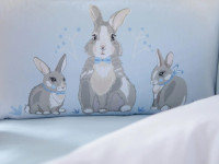 veres 217.11 Постельное бельё "summer bunny blue" (6 ед.)