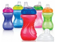 nuby id9648 Поильник-непроливайка с мягким носиком (9м+) 300 мл. 