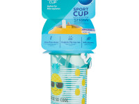 canpol 4/102 Поильник спортивный с силиконовой трубочкой "so cool!" (400 мл)