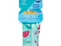 canpol 4/102 Поильник спортивный с силиконовой трубочкой "so cool!" (400 мл)