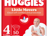 huggies little movers 4 (7-18 kg.) 50 buc.