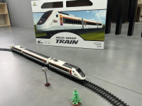 810730 set de joacă "tren de mare viteză" cu cale ferată