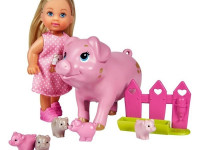 simba 5733337 Кукла Еви со свинкой и поросятами