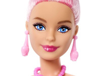 barbie jmf57 păpușă barbie parfumată "petal pop" &icirc;ntr-o rochie roz cu lalea